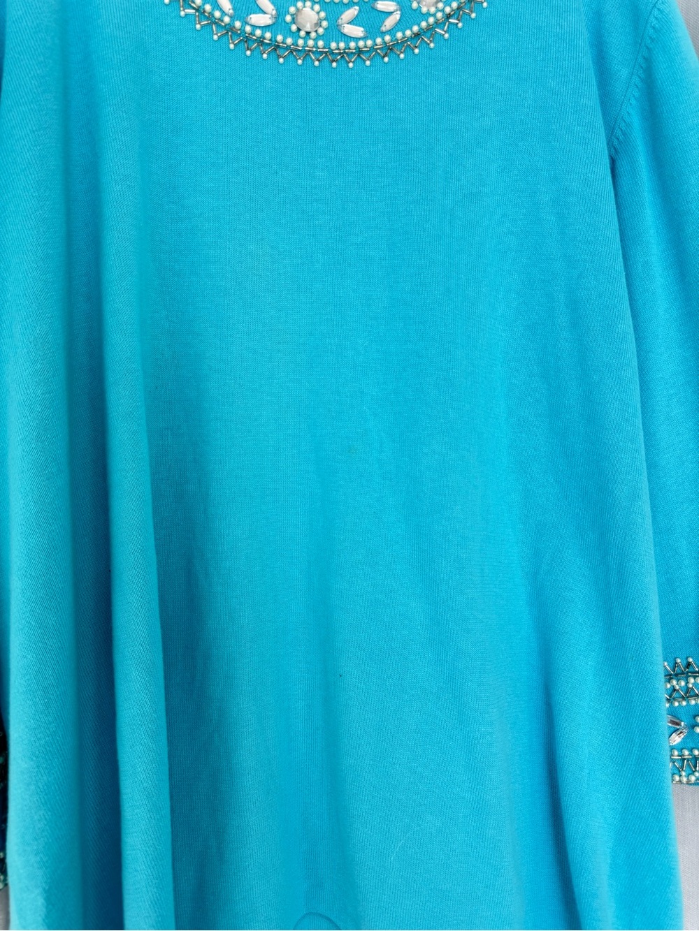 ✦ glam vintage 90s beaded tunic top / mini dress✦ - Picture 5 of 10